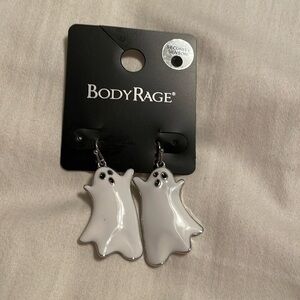 Body Rage Halloween Ghost Dangle Pierced Earrings